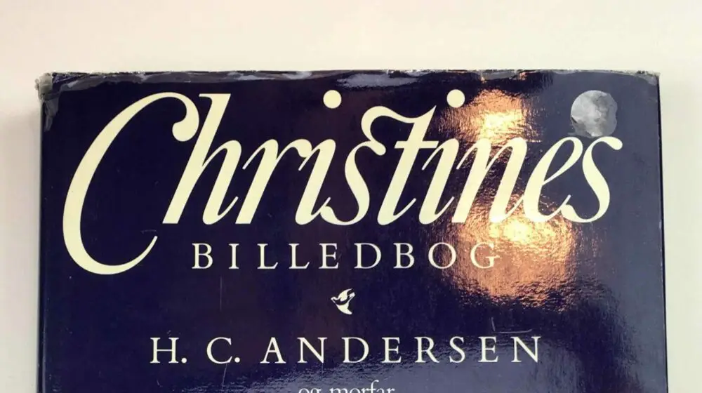 Forsiden af bogen "Christines Billedbog" af H.C. Andersen.