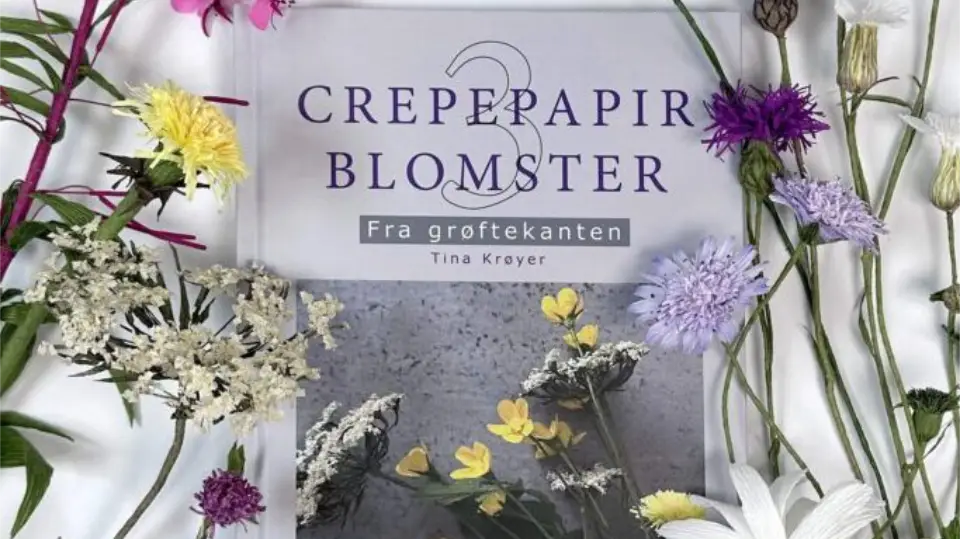 grøftekanten crepepapirblomster papirblomster