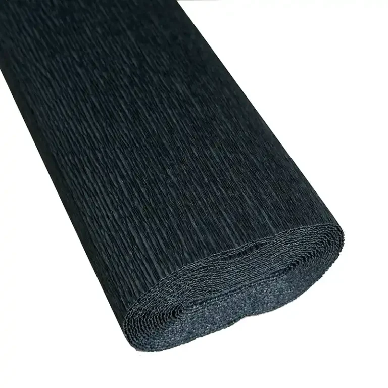 italiensk crepepapir 180 g sort