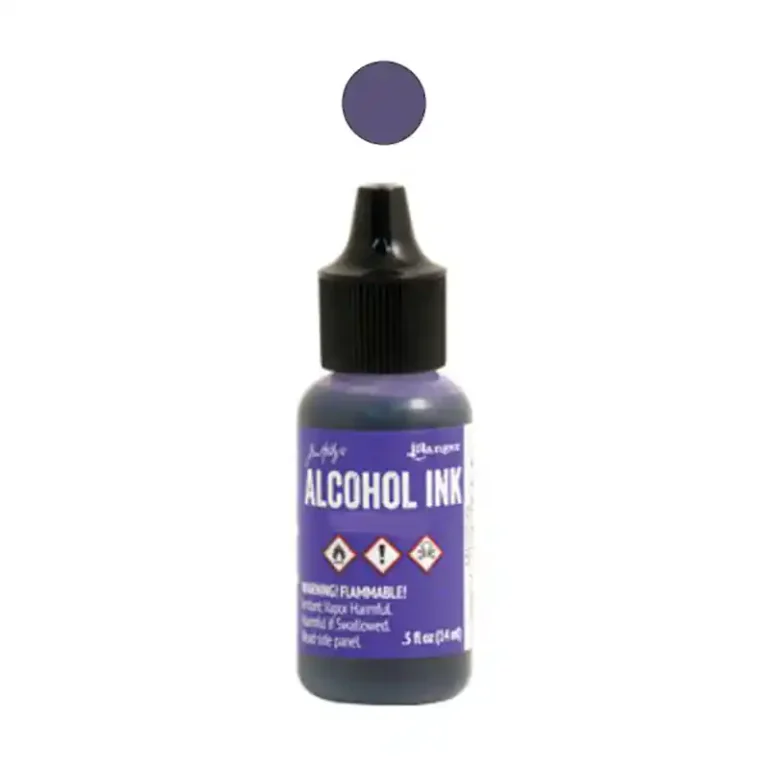 alkohol ink eggplant