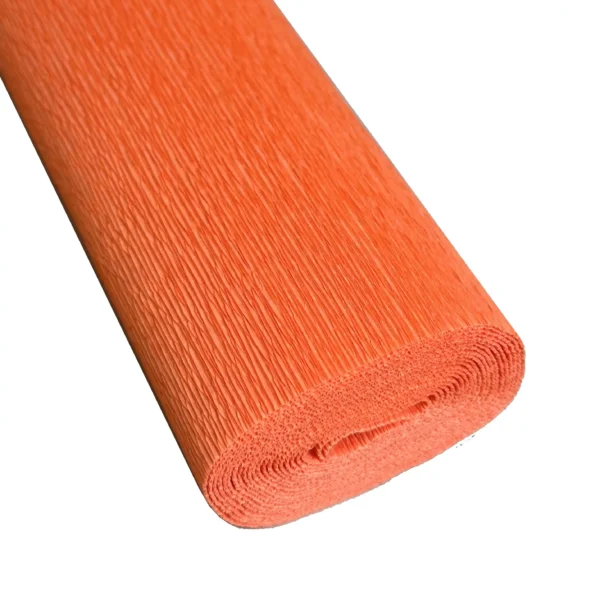 italiensk crepepapir 180 g orangerød